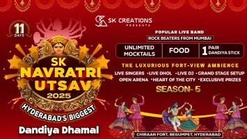 SK Navratri Utsav 2025 (Hyderabad's Biggest Dandiya Dhamal)