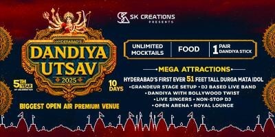 Hyderabad’s Dandiya Utsav 2025 (Open Air)